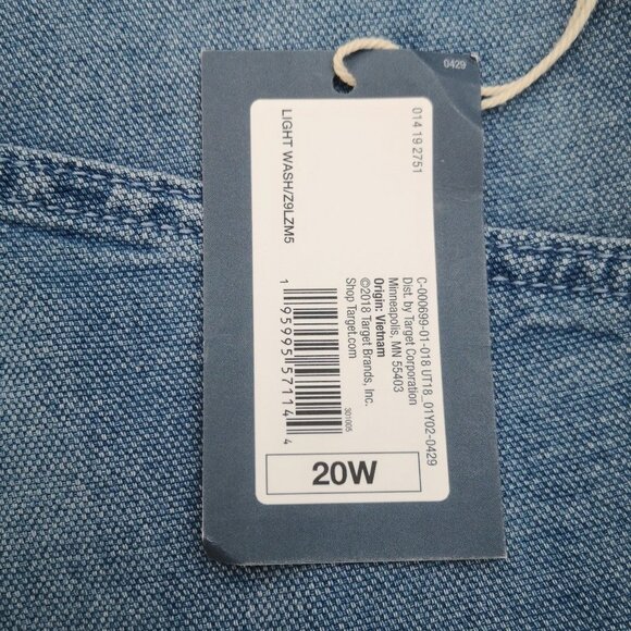 NWT Universal Thread Ladies Size 20W Light Wash High Rise Midi Shorts - Picture 9 of 15